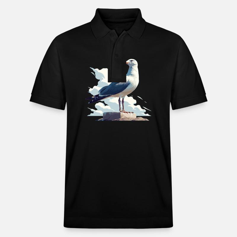 Mouettes Mouette - Polo PREPSTER bio Stanley/Stella Unisexe - noir