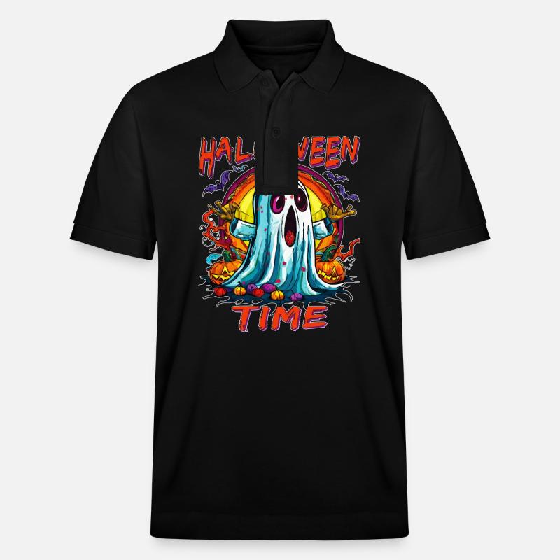 HALLOWEEN TIME - Stanley/Stella Unisex Bio-Poloshirt PREPSTER - Schwarz