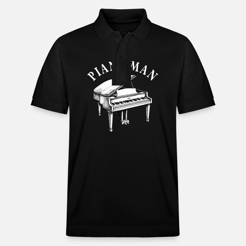 Mr PIANO - Stanley/Stella Unisex Bio-Poloshirt PREPSTER - Schwarz