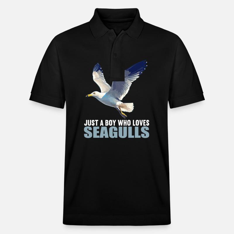 Möwen Möwe - Stanley/Stella Unisex Bio-Poloshirt PREPSTER - Schwarz