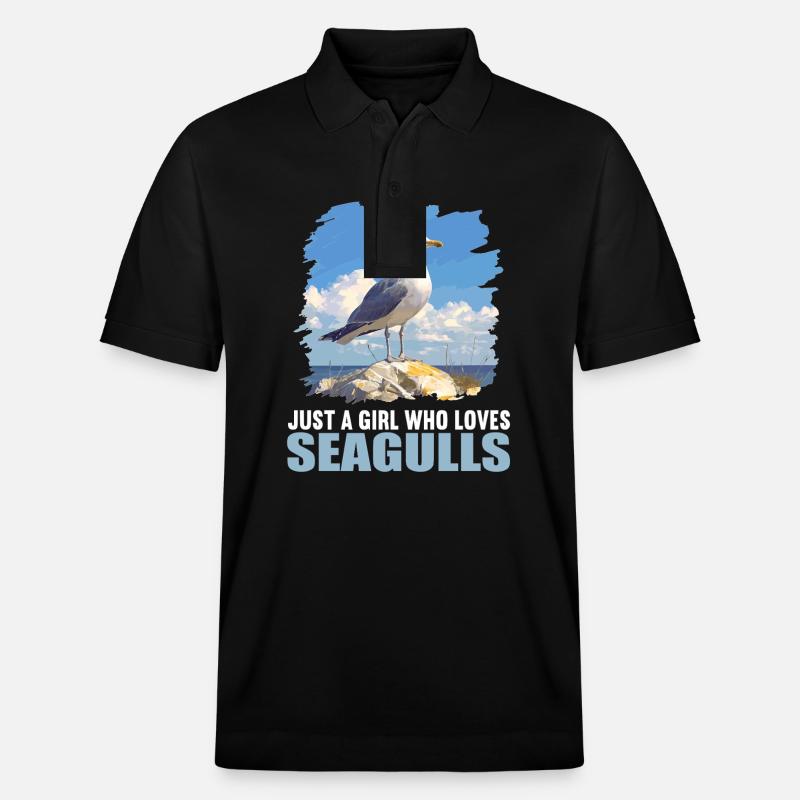 Möwen Möwe - Stanley/Stella Unisex Bio-Poloshirt PREPSTER - Schwarz