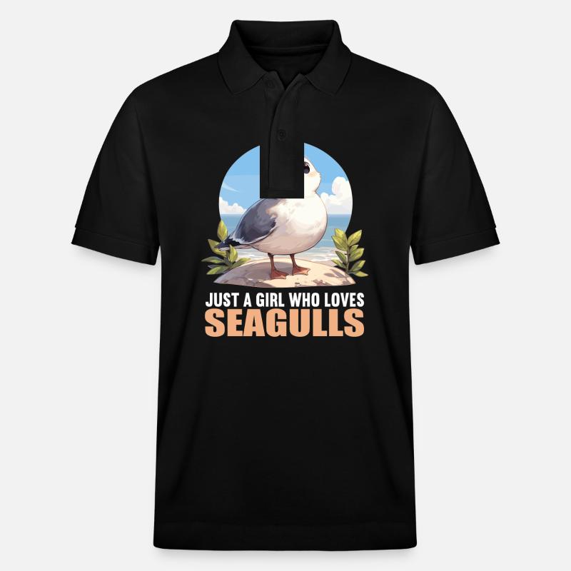 Möwen Möwe - Stanley/Stella Unisex Bio-Poloshirt PREPSTER - Schwarz
