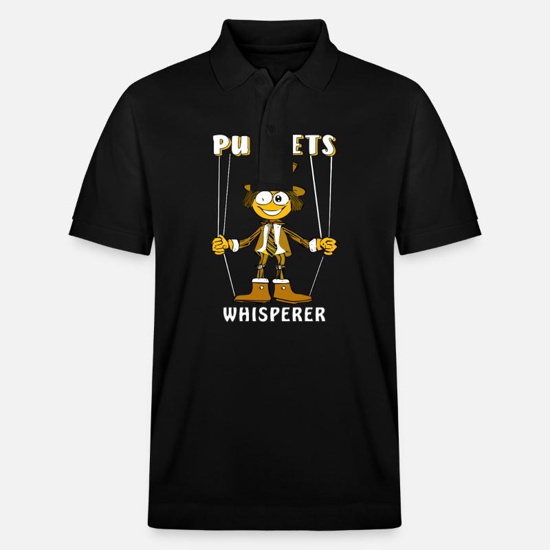 PUPPETS WHISPERER - Stanley/Stella Unisex Bio-Poloshirt PREPSTER - Schwarz