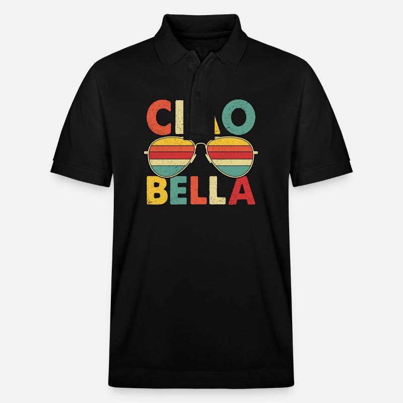 Ciao Bella - Stanley/Stella Unisex Bio-Poloshirt PREPSTER - Schwarz