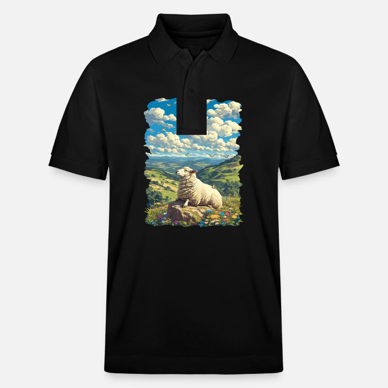 Mouton Mouton - Polo PREPSTER bio Stanley/Stella Unisexe - noir