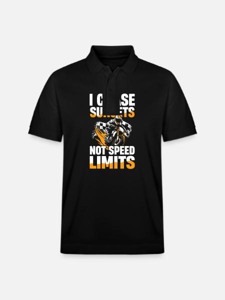 I don't chase sunsets - Stanley/Stella Unisex Organic Polo Shirt PREPSTER - black
