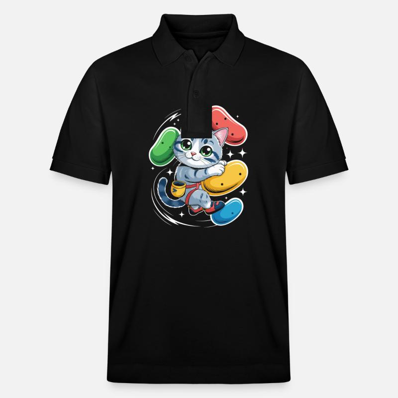 Chat Boulder - Polo PREPSTER bio Stanley/Stella Unisexe - noir