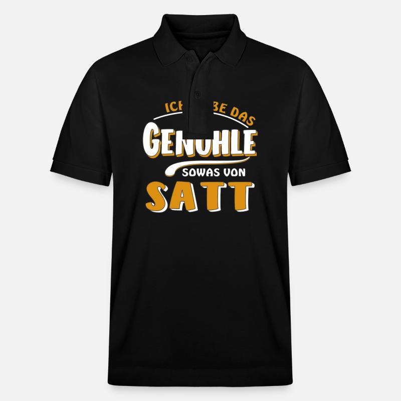HABE DAS GENÖHLE SATT - Stanley/Stella Unisex Bio-Poloshirt PREPSTER - Schwarz