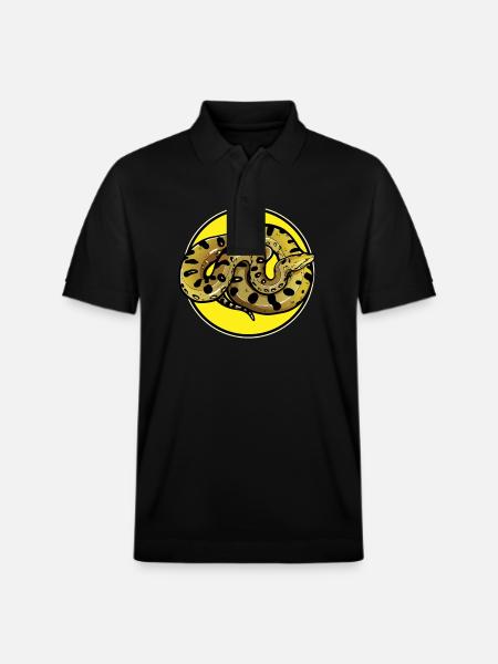 Anacondas Anaconda - Stanley/Stella Unisex Organic Polo Shirt PREPSTER - black