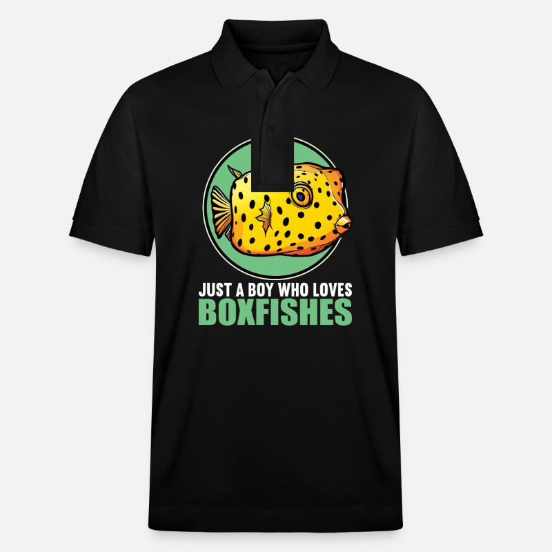 Kofferfische Kofferfisch - Stanley/Stella Unisex Bio-Poloshirt PREPSTER - Schwarz