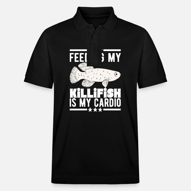 Killifisch Eierlegender Zahnkrapfen Aquarium - Stanley/Stella Unisex Bio-Poloshirt PREPSTER - Schwarz