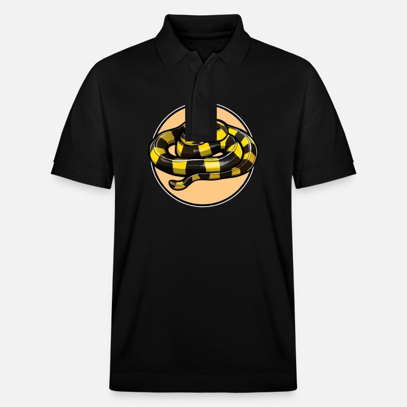 Banded Krait Gebänderter Krait - Stanley/Stella Unisex Bio-Poloshirt PREPSTER - Schwarz