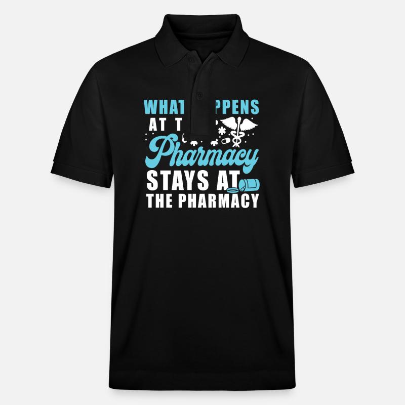 Pharmacy Tech Technician - Stanley/Stella Unisex Organic Polo Shirt PREPSTER - black