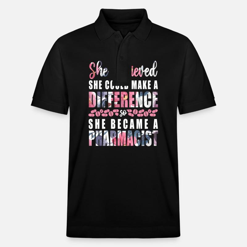 Technicien en pharmacie - Polo PREPSTER bio Stanley/Stella Unisexe - noir