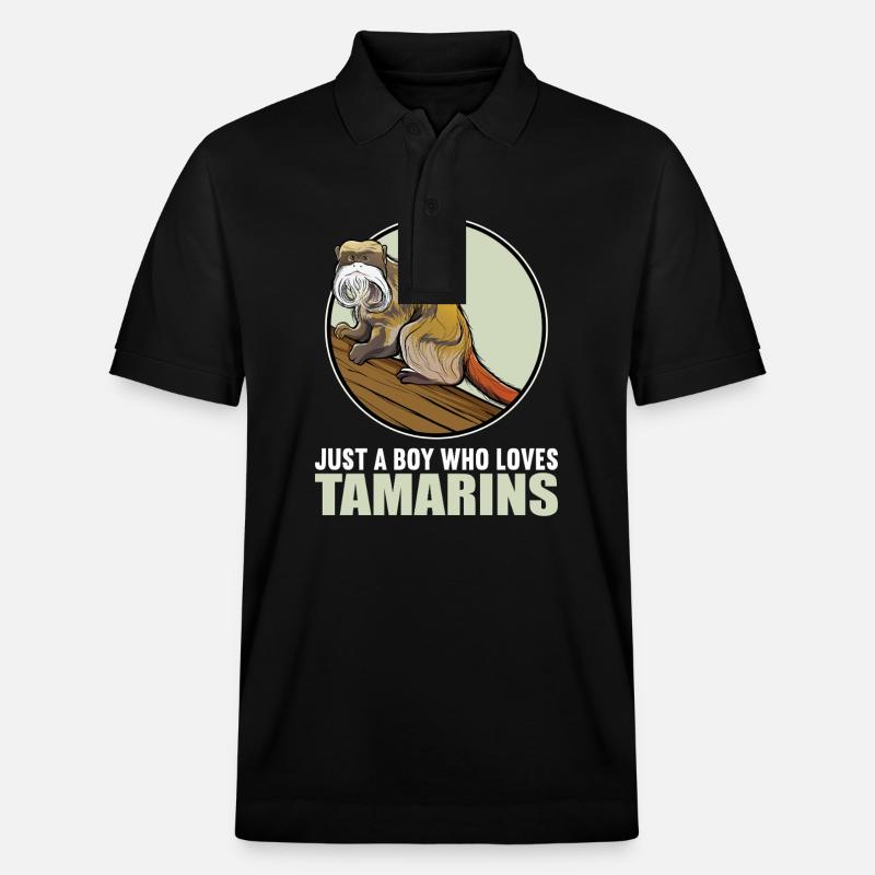 Tamarine Tamarin - Stanley/Stella Unisex Bio-Poloshirt PREPSTER - Schwarz