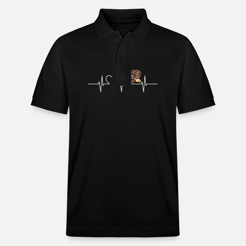 Gabunvipern Gabunviper - Stanley/Stella Unisex Bio-Poloshirt PREPSTER - Schwarz