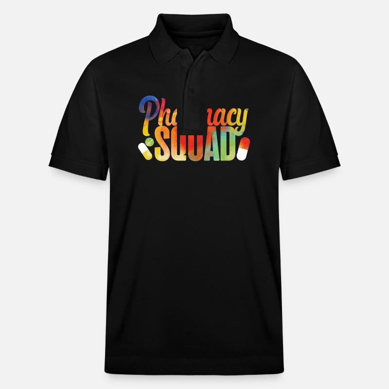 Pharmacy Tech Technician - Stanley/Stella Unisex Organic Polo Shirt PREPSTER - black