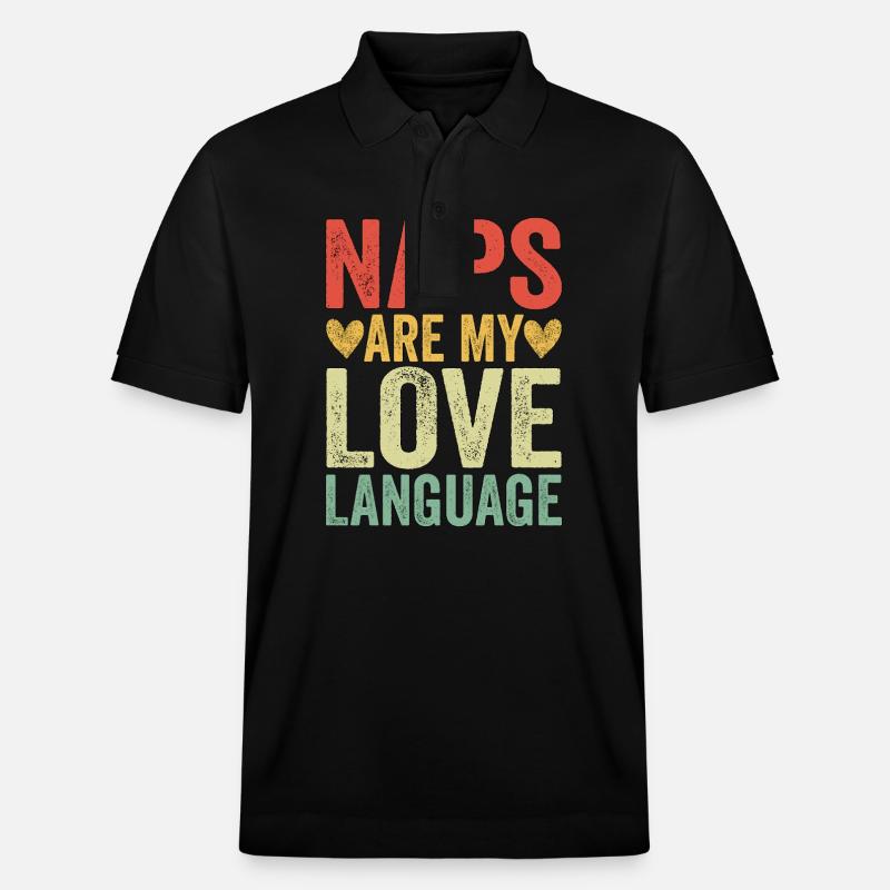 Naps Are My Love Language - Stanley/Stella Unisex Bio-Poloshirt PREPSTER - Schwarz