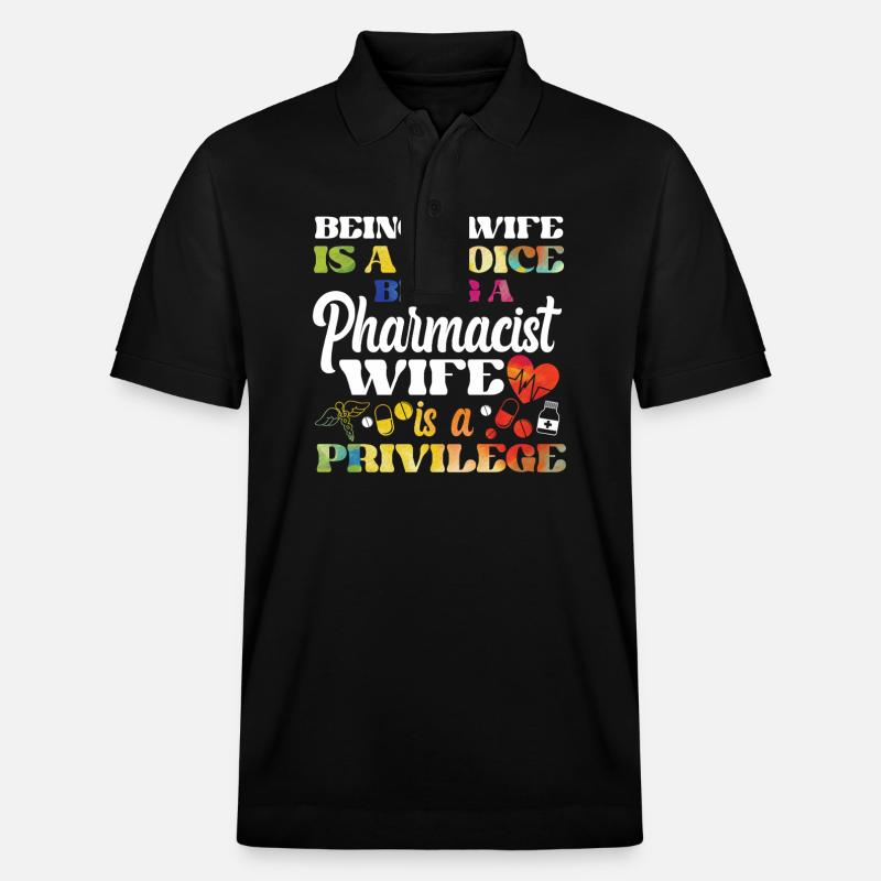 Pharmacy Tech Technician - Stanley/Stella Unisex Bio-Poloshirt PREPSTER - Schwarz