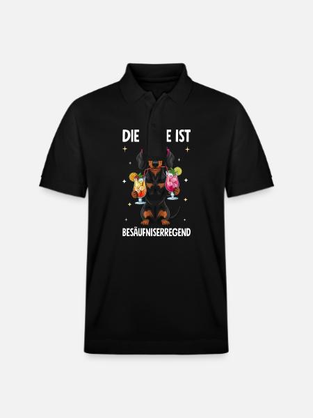 Die Lage Ist Besäufniserregend - Stanley/Stella Unisex Bio-Poloshirt PREPSTER - Schwarz