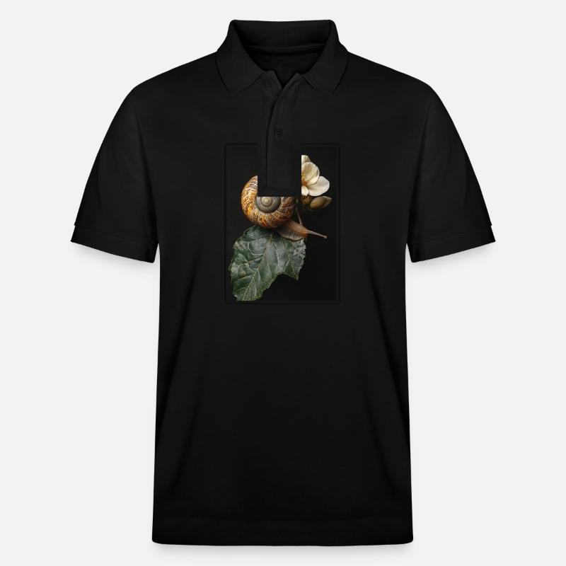 Escargots Escargot - Polo PREPSTER bio Stanley/Stella Unisexe - noir
