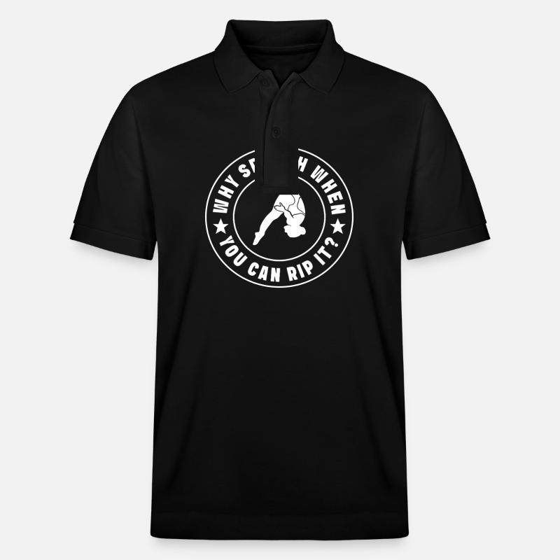 Plongeoir - Polo PREPSTER bio Stanley/Stella Unisexe - noir