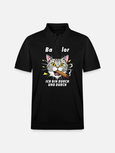 CAT Cigar Bachelor - Stanley/Stella Unisex Organic Polo Shirt PREPSTER - black