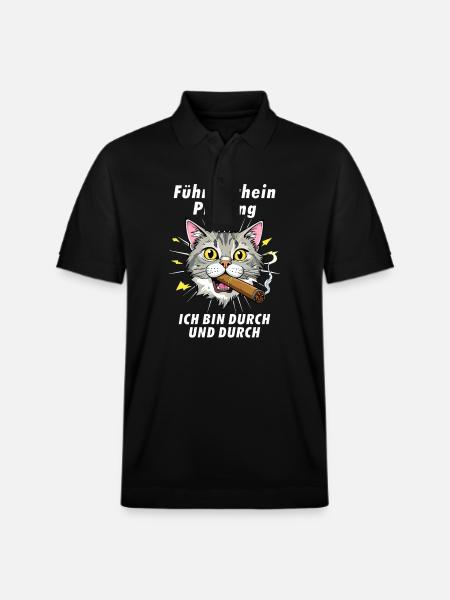CAT Cigar Driver's License Exam - Stanley/Stella Unisex Organic Polo Shirt PREPSTER - black