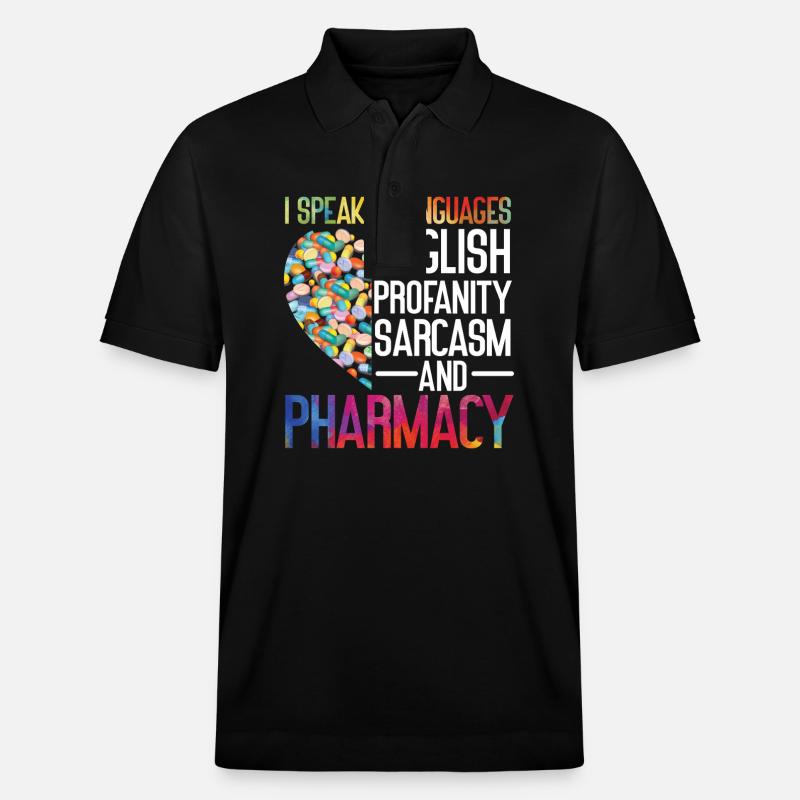 Technicien en pharmacie - Polo PREPSTER bio Stanley/Stella Unisexe - noir