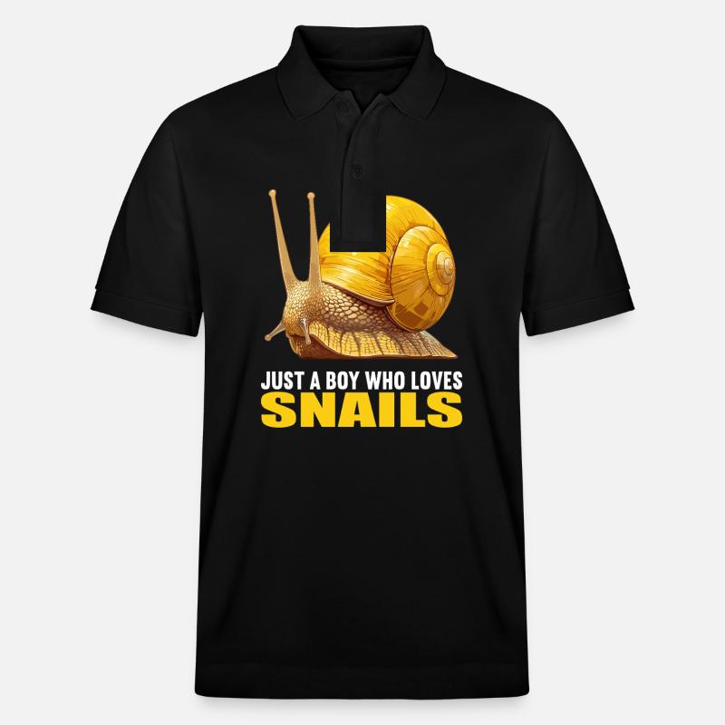 Escargots Escargot - Polo PREPSTER bio Stanley/Stella Unisexe - noir