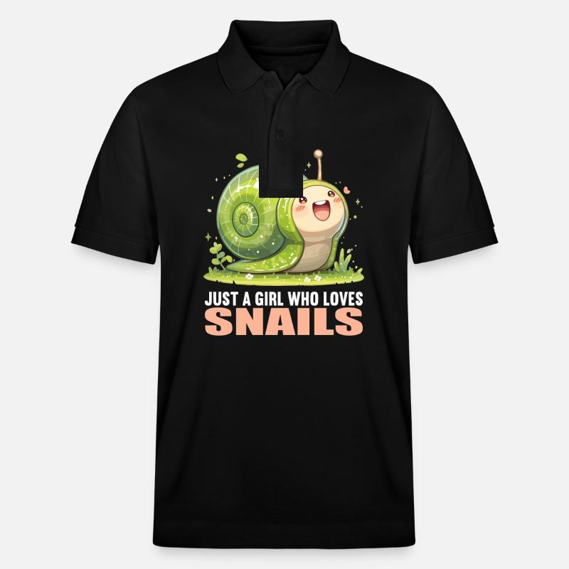 Escargots Escargot - Polo PREPSTER bio Stanley/Stella Unisexe - noir