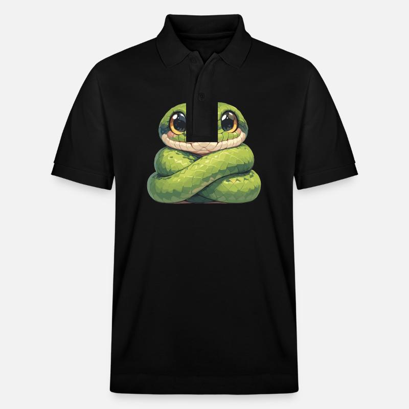 Serpents Serpent - Polo PREPSTER bio Stanley/Stella Unisexe - noir