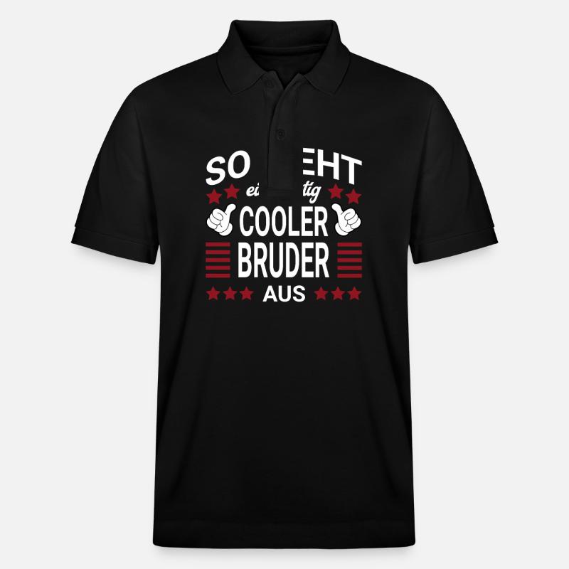 Cooler Bruder Style - Stanley/Stella Unisex Bio-Poloshirt PREPSTER - Schwarz