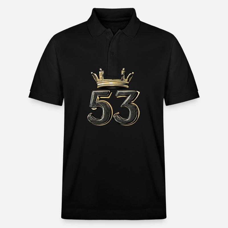 Couronne à 53 chiffres - Polo PREPSTER bio Stanley/Stella Unisexe - noir