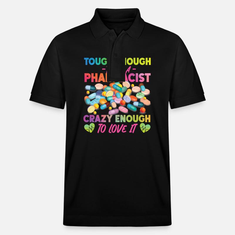 Technicien en pharmacie - Polo PREPSTER bio Stanley/Stella Unisexe - noir