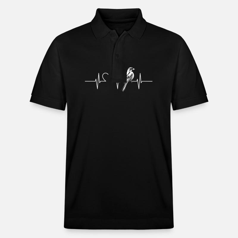 Spatzen Spatz - Stanley/Stella Unisex Bio-Poloshirt PREPSTER - Schwarz
