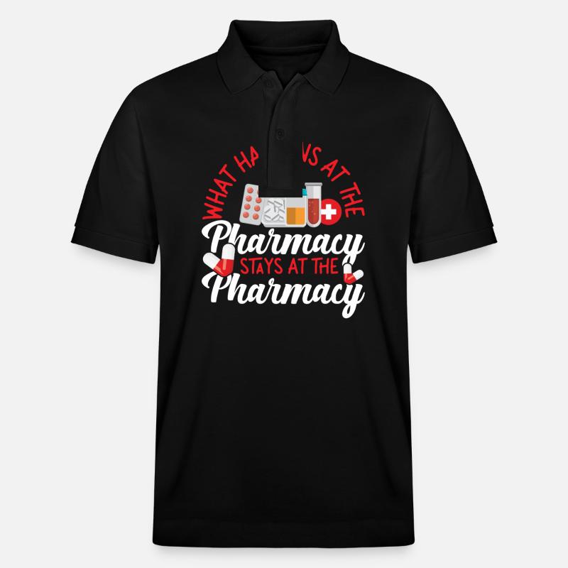 Pharmacy Tech Technician - Stanley/Stella Unisex Organic Polo Shirt PREPSTER - black