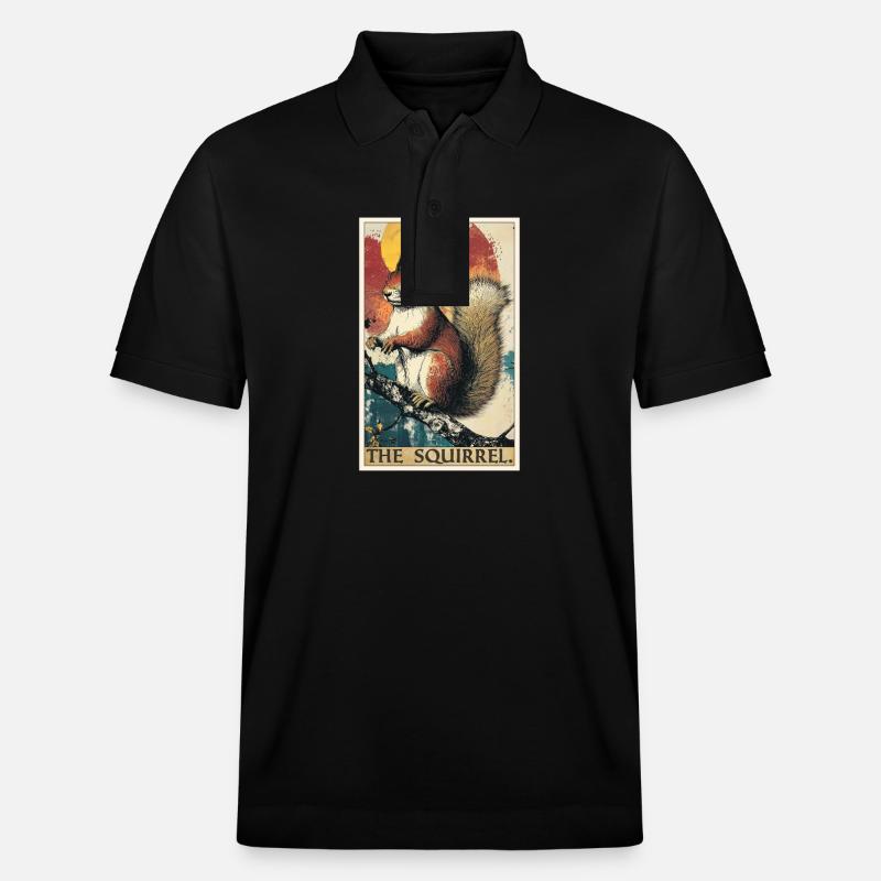 Eichhörnchen - Stanley/Stella Unisex Bio-Poloshirt PREPSTER - Schwarz