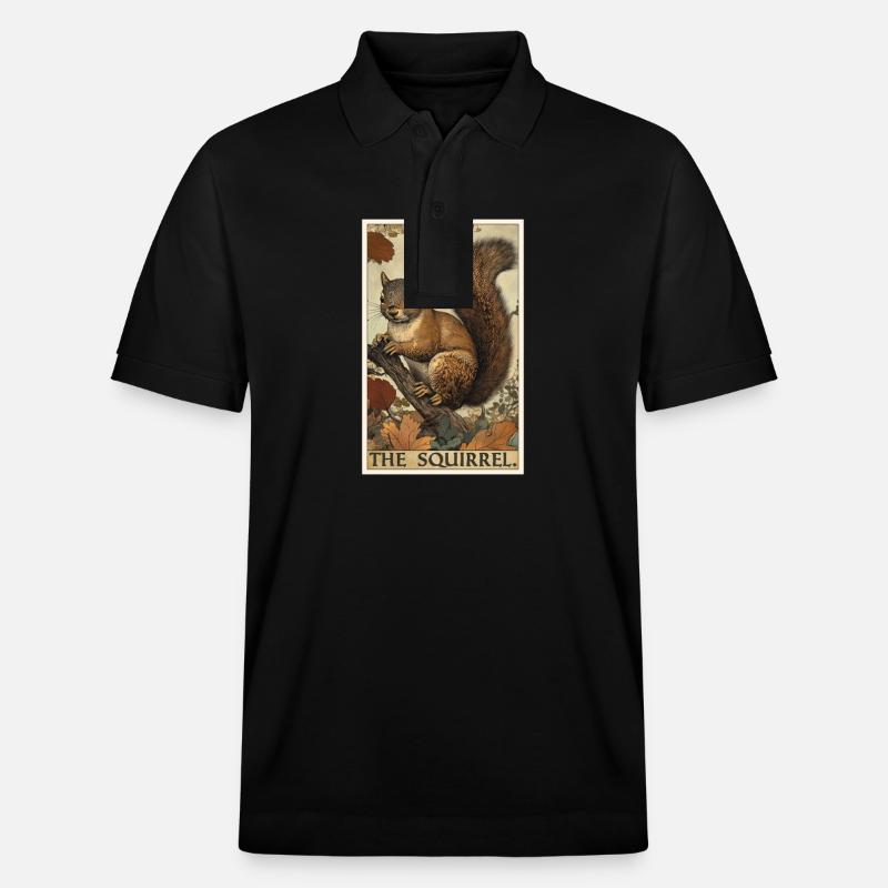 Eichhörnchen - Stanley/Stella Unisex Bio-Poloshirt PREPSTER - Schwarz