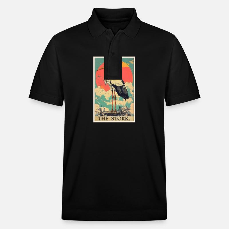 Störche Storch - Stanley/Stella Unisex Bio-Poloshirt PREPSTER - Schwarz