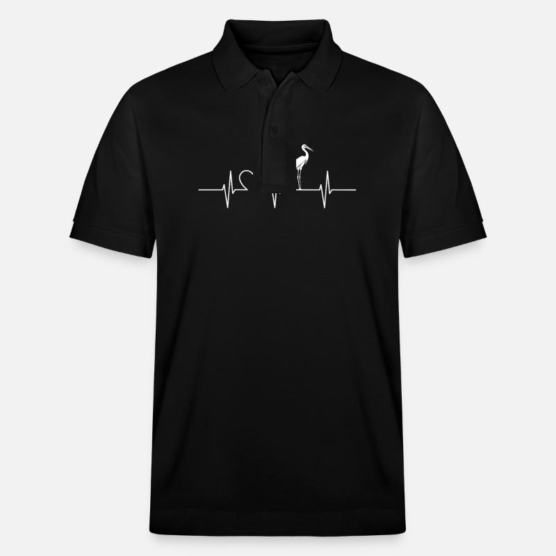 Störche Storch - Stanley/Stella Unisex Bio-Poloshirt PREPSTER - Schwarz