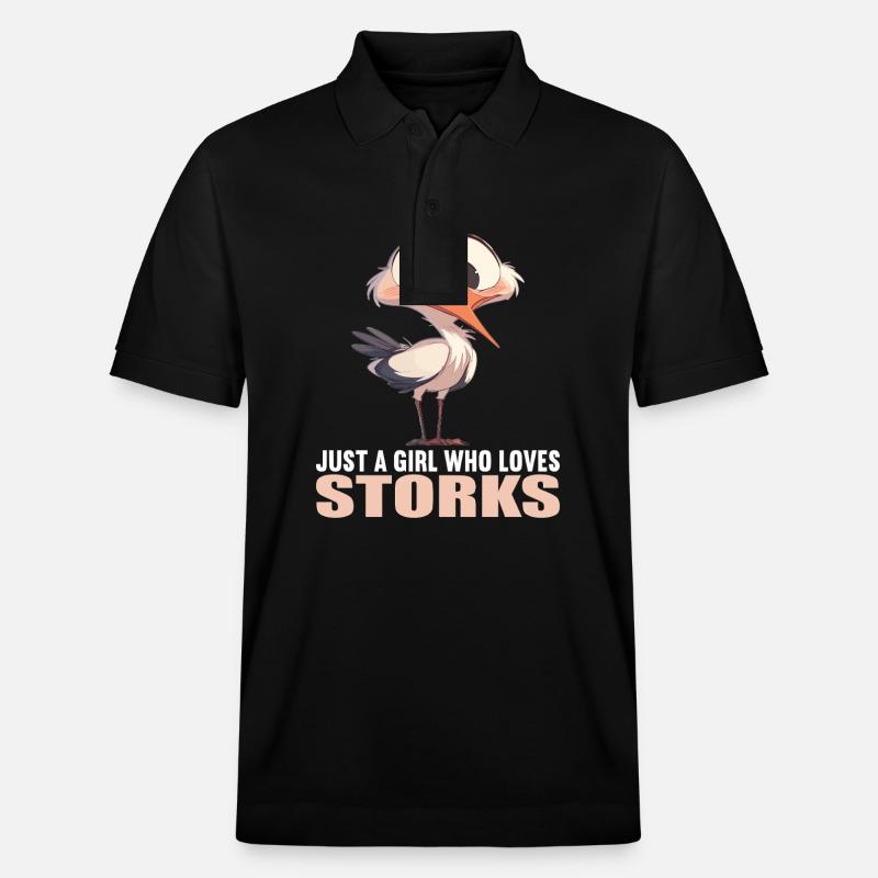 Cigognes Cigognes - Polo PREPSTER bio Stanley/Stella Unisexe - noir