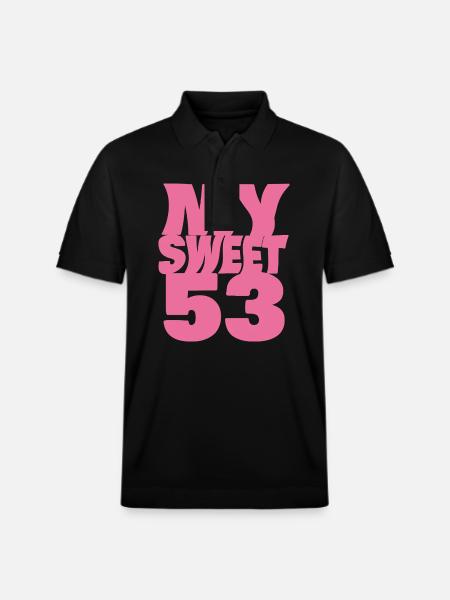 Sweet 53 - Stanley/Stella Unisex Organic Polo Shirt PREPSTER - black