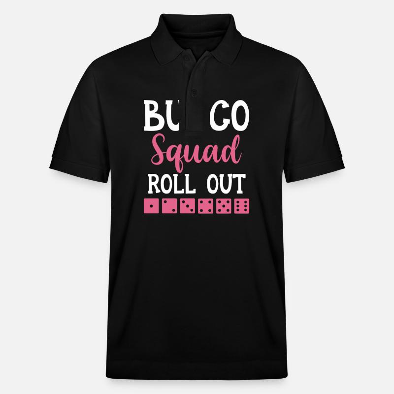Buncospieler Geschenk Bunco Abend Würfeln - Stanley/Stella Unisex Bio-Poloshirt PREPSTER - Schwarz