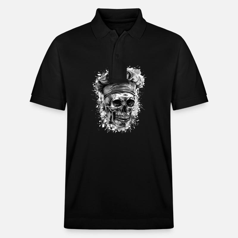 Chef Chef Crâne - Polo PREPSTER bio Stanley/Stella Unisexe - noir