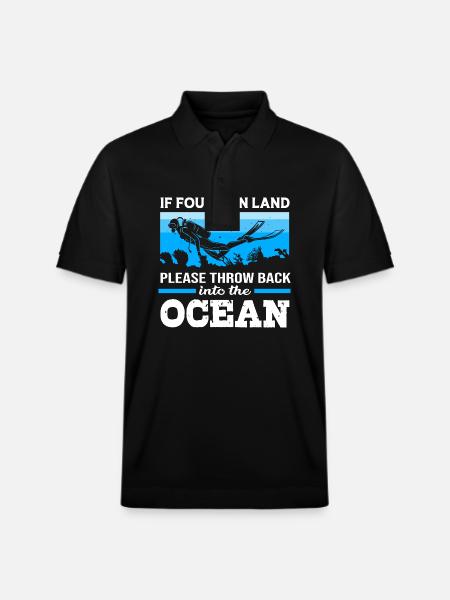 Dive - Stanley/Stella Unisex Organic Polo Shirt PREPSTER - black