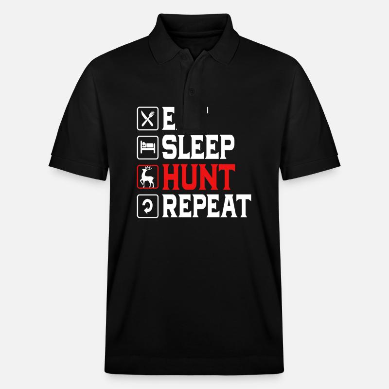 Jäger Jagen - Stanley/Stella Unisex Bio-Poloshirt PREPSTER - Schwarz