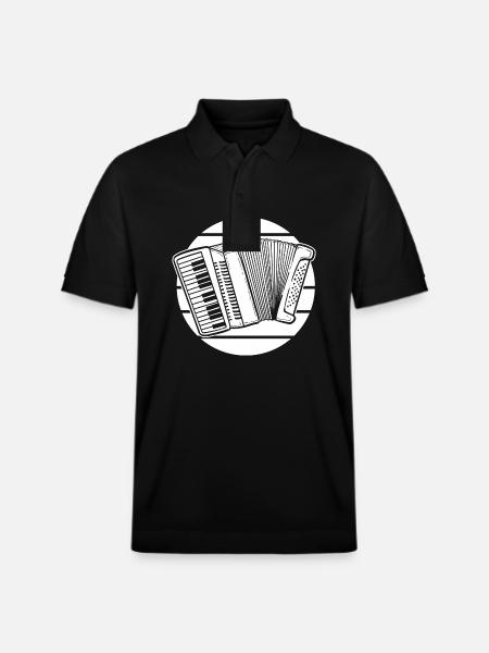 Accordéon - Polo PREPSTER bio Stanley/Stella Unisexe - noir