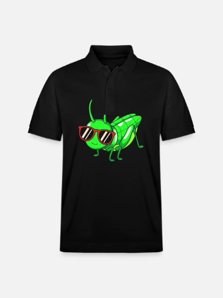 Grasshopper grasshopper - Stanley/Stella Unisex Organic Polo Shirt PREPSTER - black