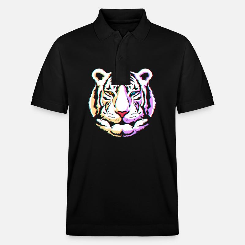 Tigre blanc - Polo PREPSTER bio Stanley/Stella Unisexe - noir